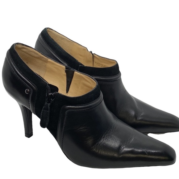 Cole Haan Suede Trim Heeled Booties - Picture 2 of 8